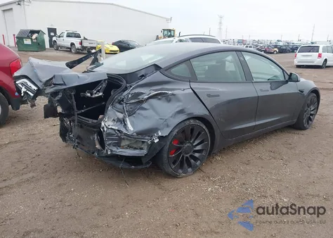 2022 Tesla Model 3 Performance Dual Motor All-Wheel Drive from USA, damaged, VIN 5YJ3E1EC2NF259010